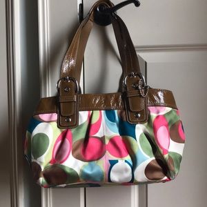 Multi-colored Coach Purse